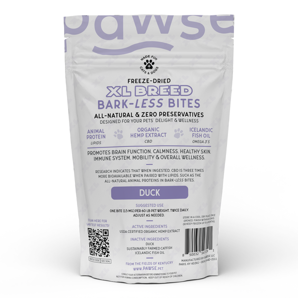 Bark-Less Bites - XL Breed - Duck - Pawse